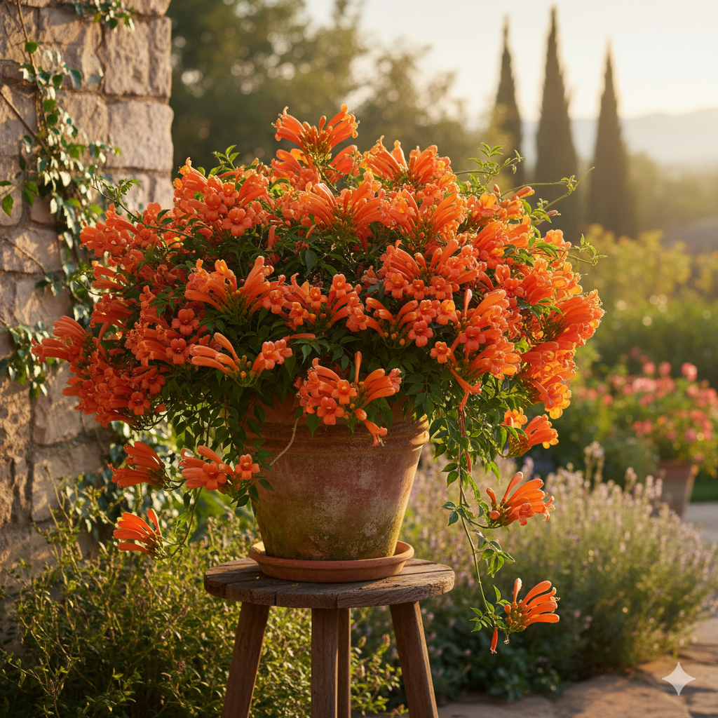 Orange Trumpet Vine: Complete Care, Blooming Season & Benefits